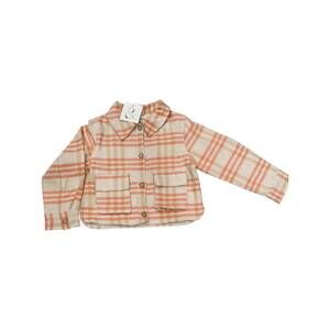 NEW POPPET & FOX kid's cropped jacket in peach & cream